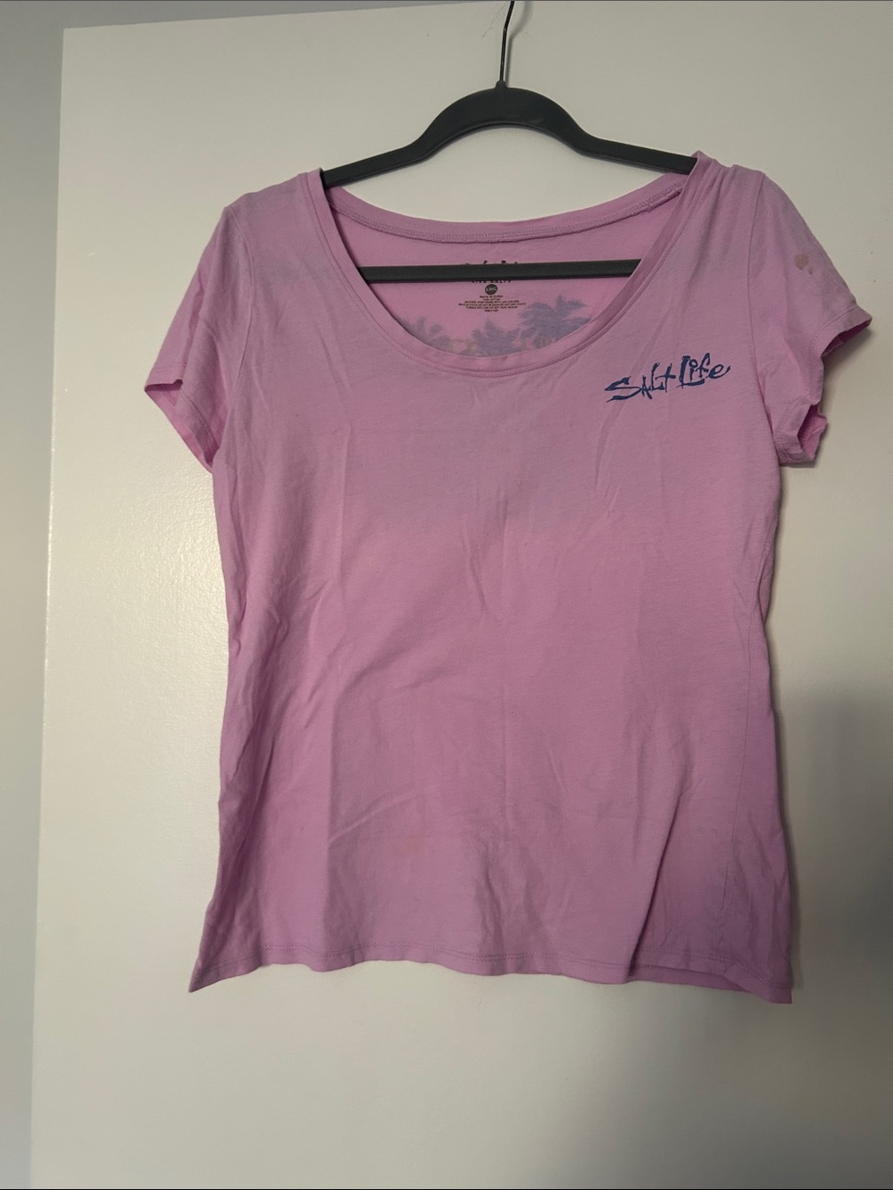 Salt Life Women's Lavender Scoop Neck Tee with Logo